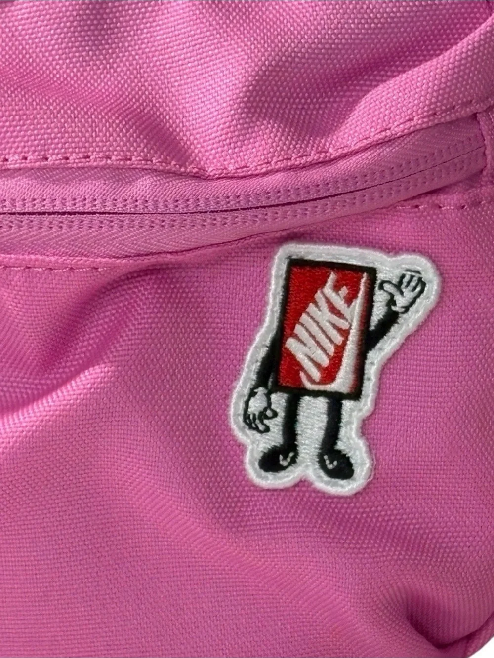 Nike Pink Insulated Lunch Bag with Fun Patches
